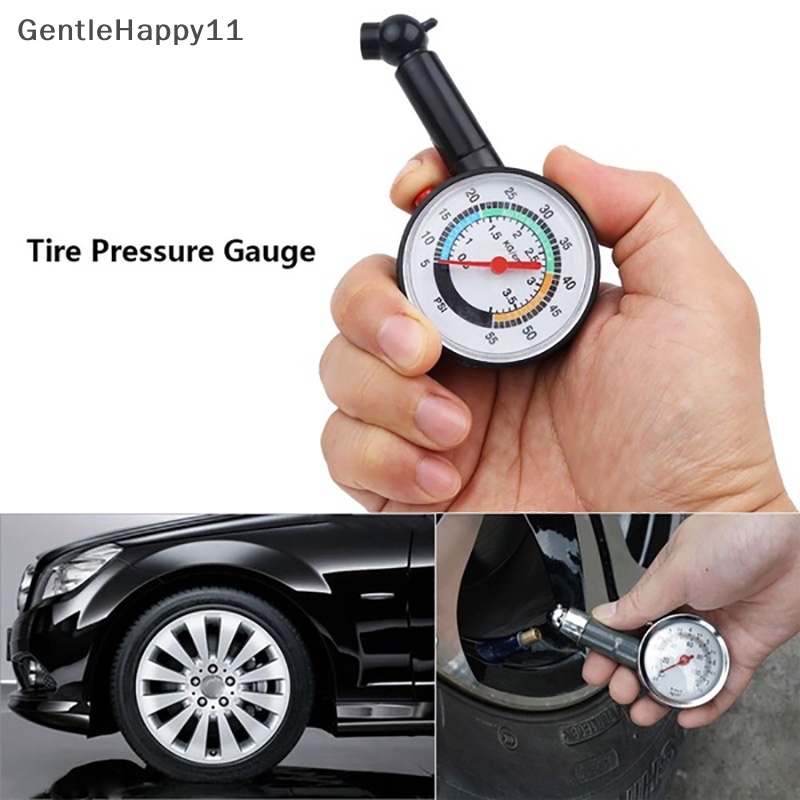 Gentlehappy Car Motor 0-50 psi Dial Wheel Tire Gauge Meteran Ukur Tekanan Tester id