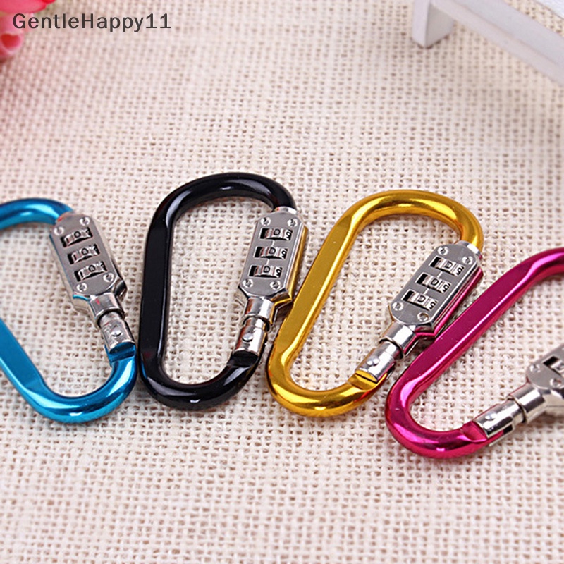 Gentlehappy Gembok Helm Sepeda Motor Anti Maling Coded Lock Carabiner Password Lock id