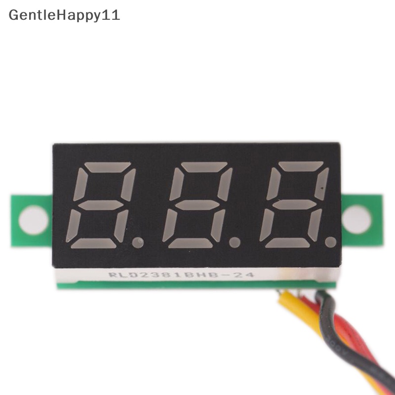 Gentlehappy DC 0-100V Kabel LED 3-Digital Mini Voltmeter Meter Display Voltage Panel Tester id