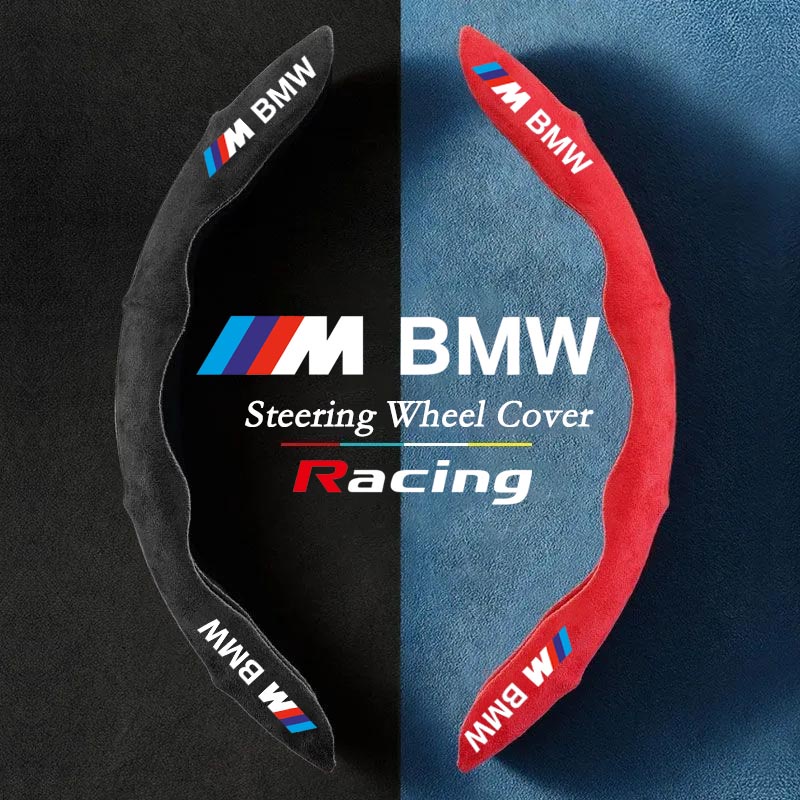 Cover Setir Mobil BMW M Bahan Kulit Suede Untuk Aksesoris BMW 1 2 3 4 5 6 7 Series X1 X2 X3 X4 X5 X6 X7