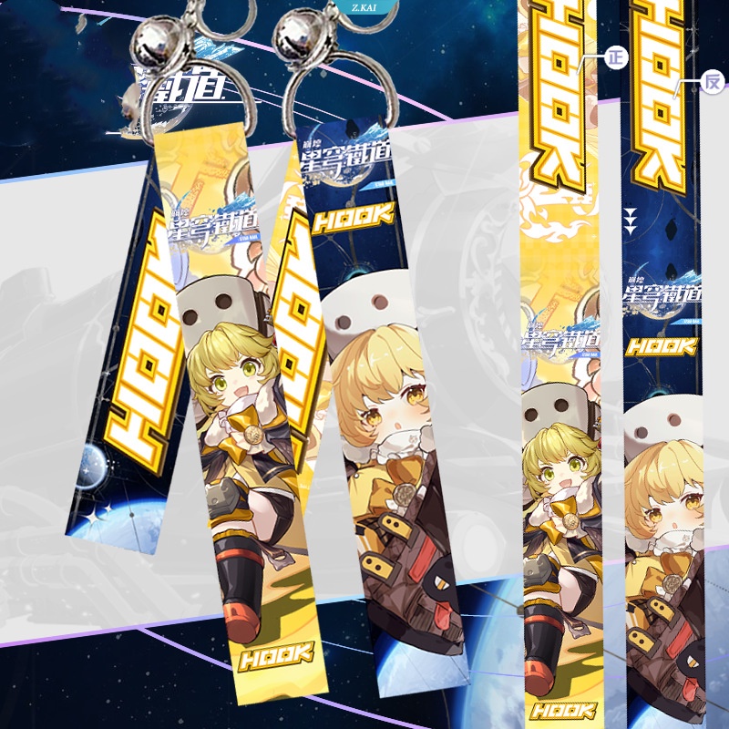 Kawaii Honkai Star Rai Anime Pontoon Keychain Charm 7th Maret Dan Heng Kafka Silver Wolf Blade Jing Yuan Bailu Arlan Siswa Ransel Kreatif Gantungan Kunci Ptoon Pesona Ornamen [ZK]