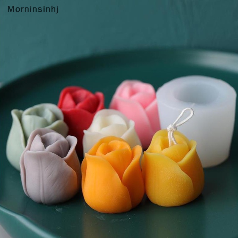 Mornin Cetakan Bunga Tulip 3D Handmade Soap Mold Silicone DIY Alat Craft id