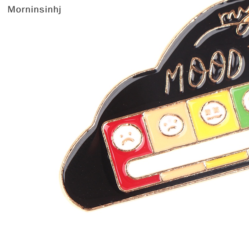 Mornin Pin Enamel Awan Dengan Emoticon Progress Bar Perhiasan Bros Kerah Aesthetics Pin Untuk Teman id