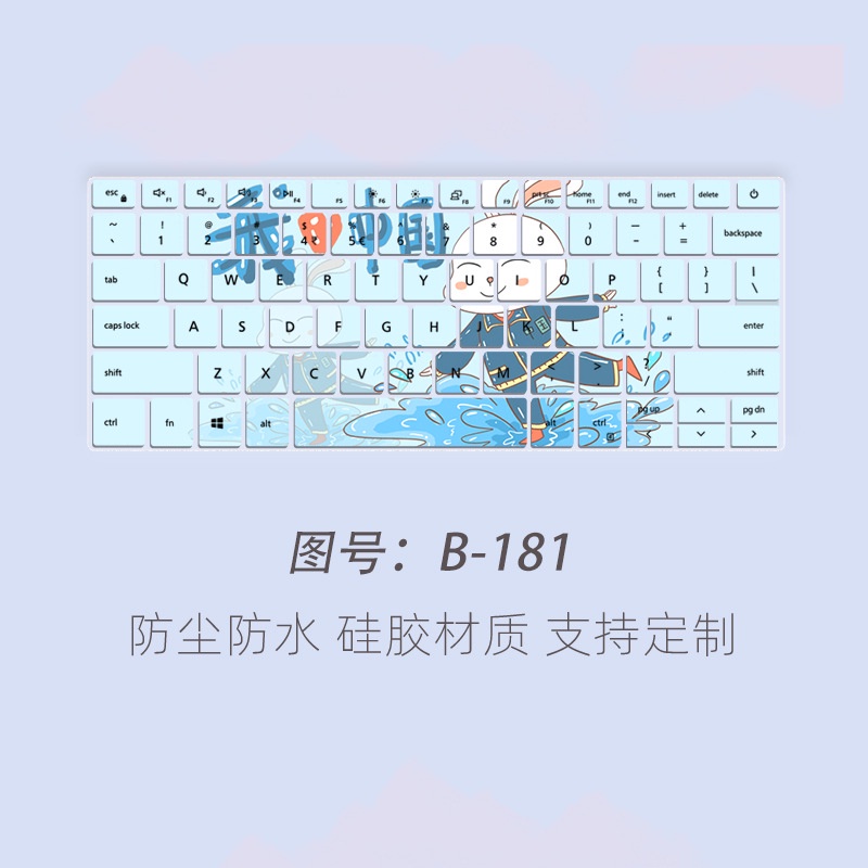 Cover Film Pelindung Keyboard Notebook Kartun Dicat Bunga Untuk Dell Vostro 5000 13.3 Inch 5390vostro 14 3400 3405 3401 Inspiron 13 7000 7391 5390 5391 14 5490 5493 Inspiron 13