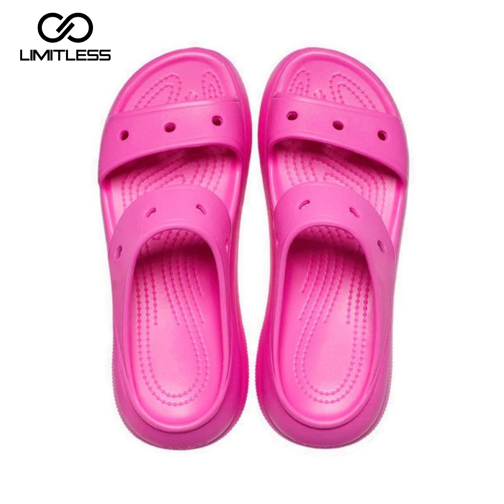 Sendal Cewek Selop Platform Fuji Eva Kekinian Korean Style Sandal Wanita Slop Tinggi YOONA Terbaru Casual Fashion Clog Rubber