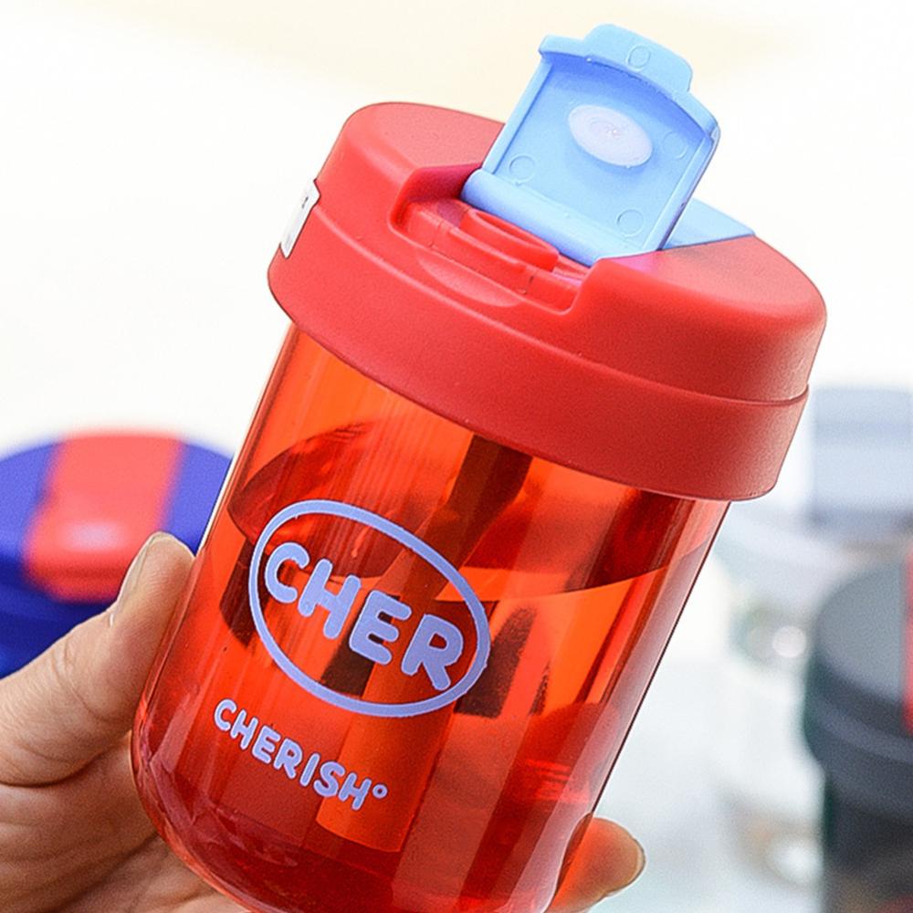 C5goon 300ml Botol Air Anti Bocor Botol Olahraga Portable Gelas Teh Plastik Outdoor Water Bottle Anak Perempuan Dan Anak Perlengkapan Minum H6T9