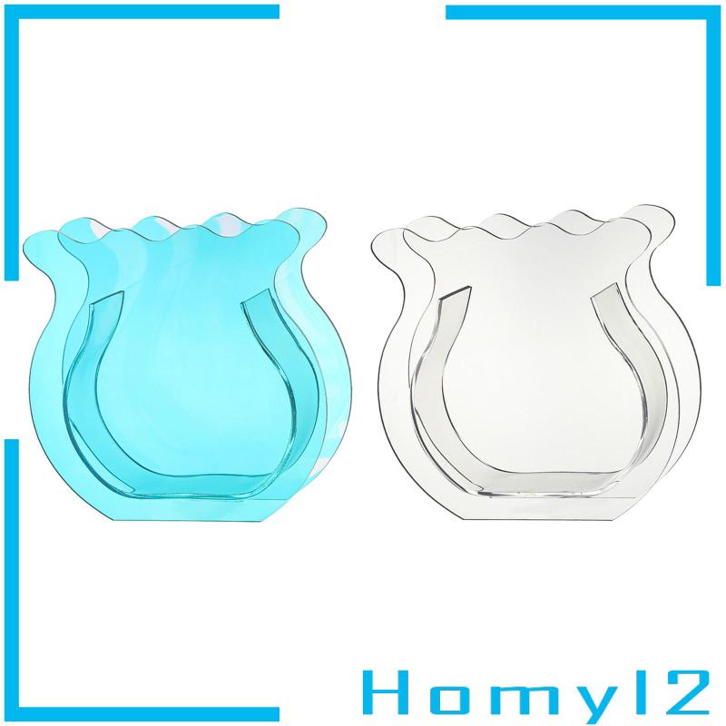 [HOMYL2] Vas Akrilik Minimalis Tempat Bunga Transparan Vas Hias Ornamen