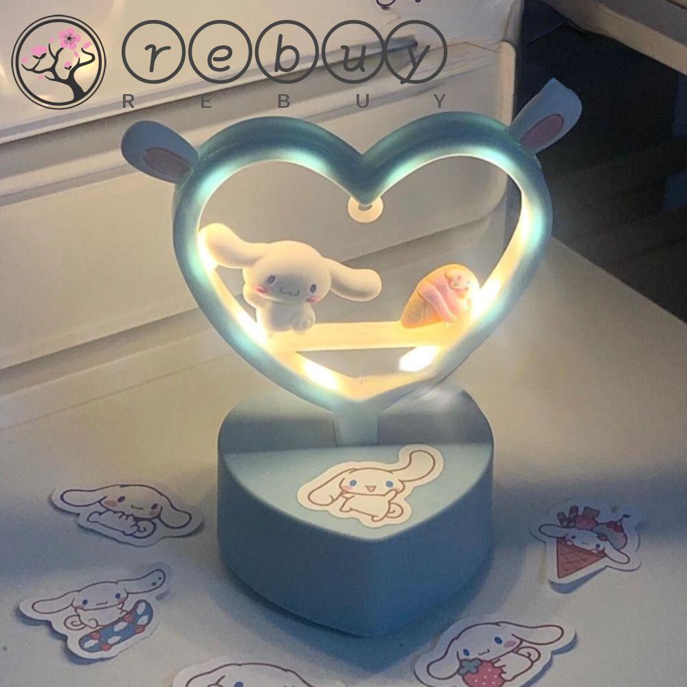 REBUY Lampu Tidur Cinnamoroll Mainan Kuromi Bedside Student Untuk Dekorasi Kamar Lampu LED