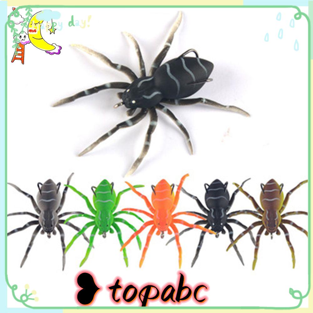TOP Spider Soft Bait Panas Baru Buatan Portabel 8cm 7g Desain Realistis Umpan Bass
