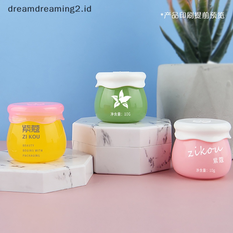 (drea) 1pc Toples Kosmetik Botol Isi Ulang Kosmetik Kosong Kecil Plastik Eyeshadow Makeu //