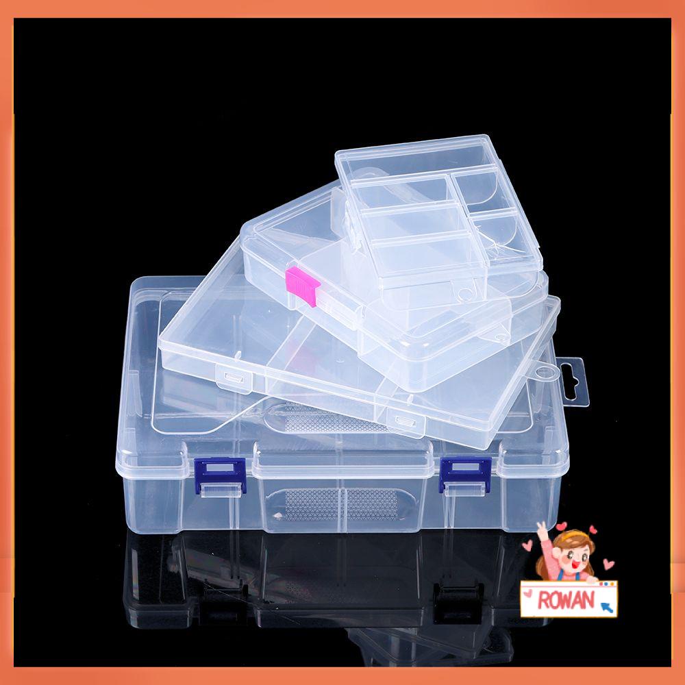 R-FLOWER Storage Box Kotak Klip Kecil Rumah Organisasi Pill Storage Supply