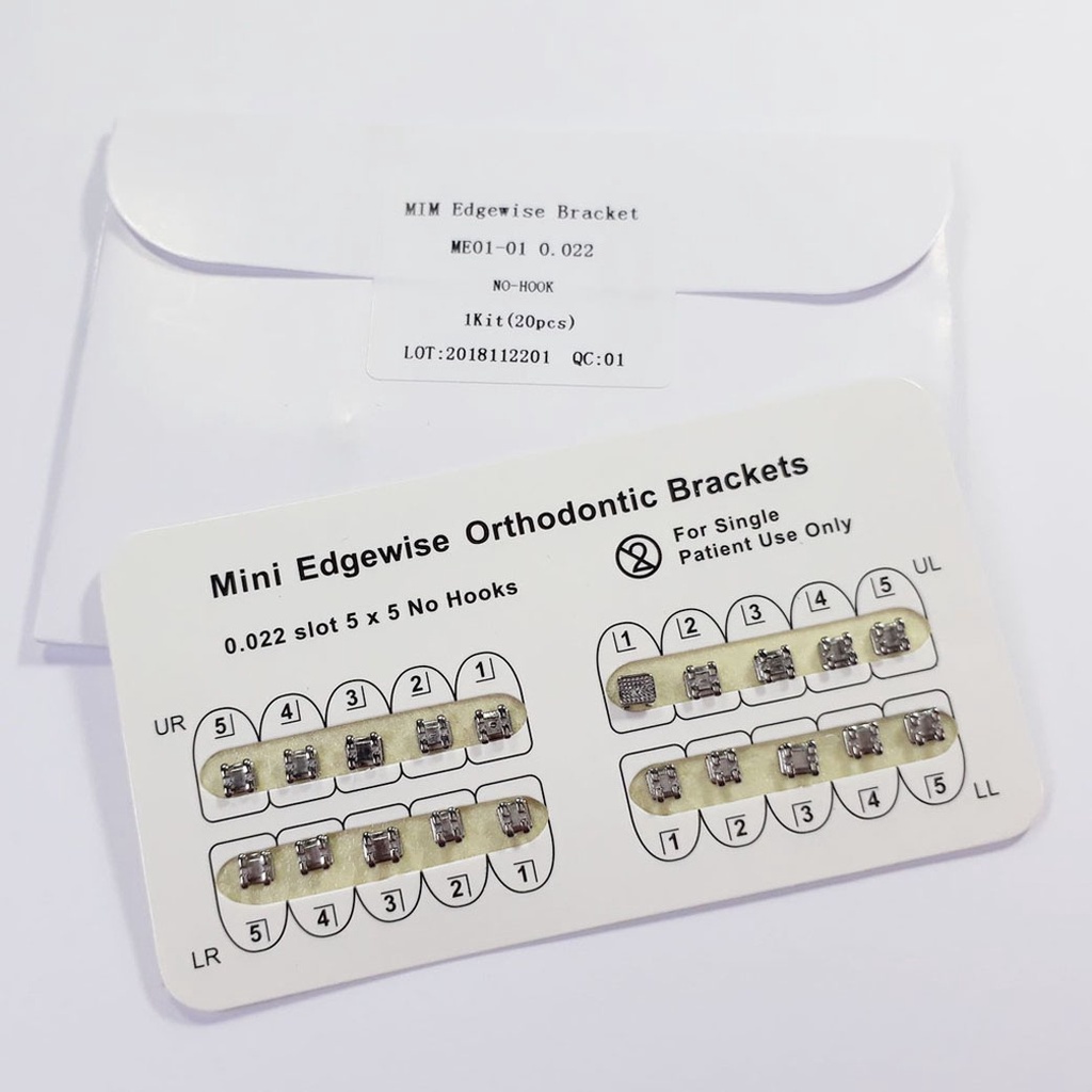 [1 Set] Bracket Gigi Atas Bawah Amplop Orthodontic Behel Gigi Bracket Amplop Orthodontic Original