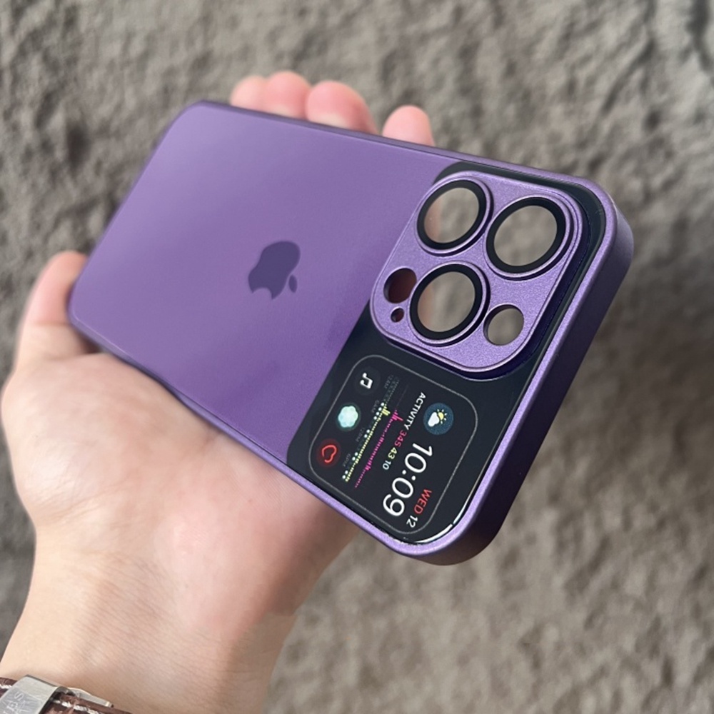 IPHONE Casing Ponsel Kaca Tempered Untuk Iphone11 12 13 14 Pro Max14 Plus Case Frame Silikon Cair Dengan Pelindung Kamera Casing Shockproof