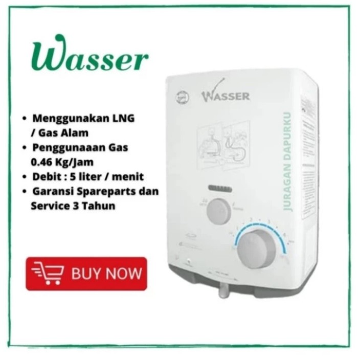 Water Heater Wasser Gas Alam WH 506 A (LNG)