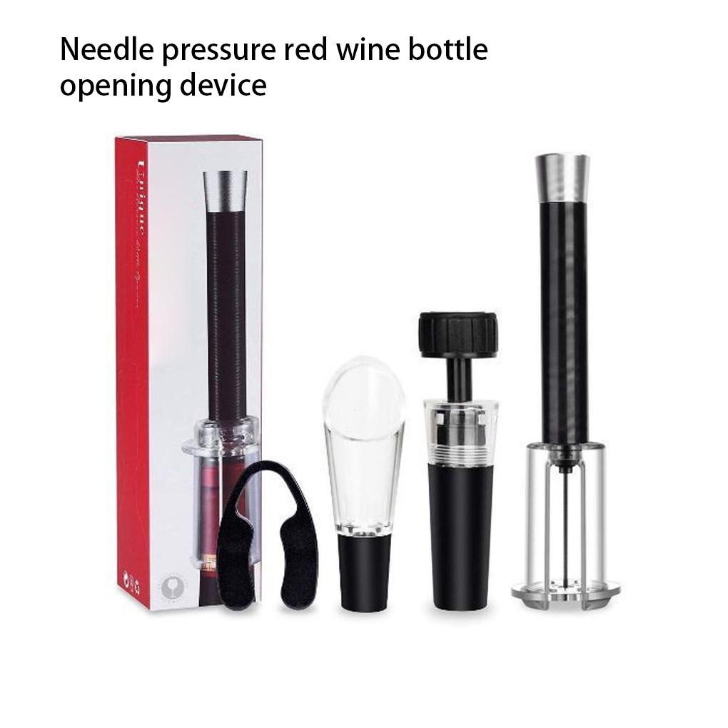 4buah Tipe Jarum Pneumatic Pembuka Botol Wine Pump Pourer Dengan Stainless Steel Pin Kertas Slicer Alat Pembuka Bar Aksesoris