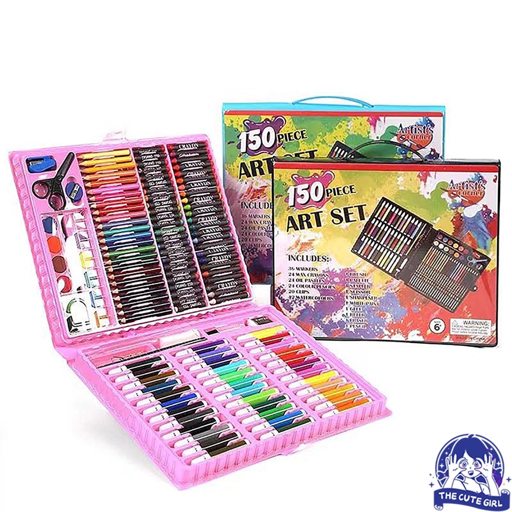 

Pensil Warna 150Pcs -Alat Tulis Set Crayon Colourring Set - Stazionario