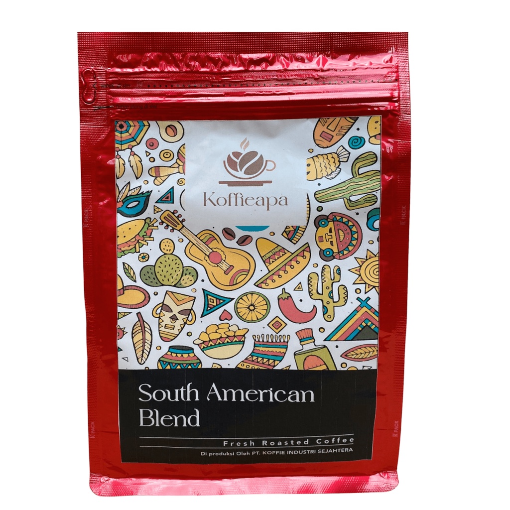 

Koffieapa South American Blend Arabica Robusta Kopi bubuk halus biji kopi murah 350g
