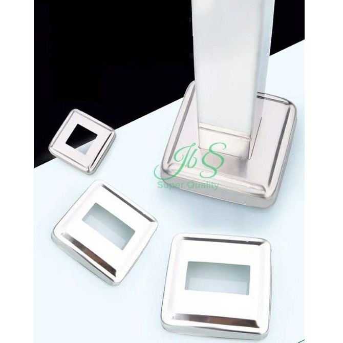 FLANGE/RING KOTAK 30X30MM STAINLESS STEEL 201 PREMIUM