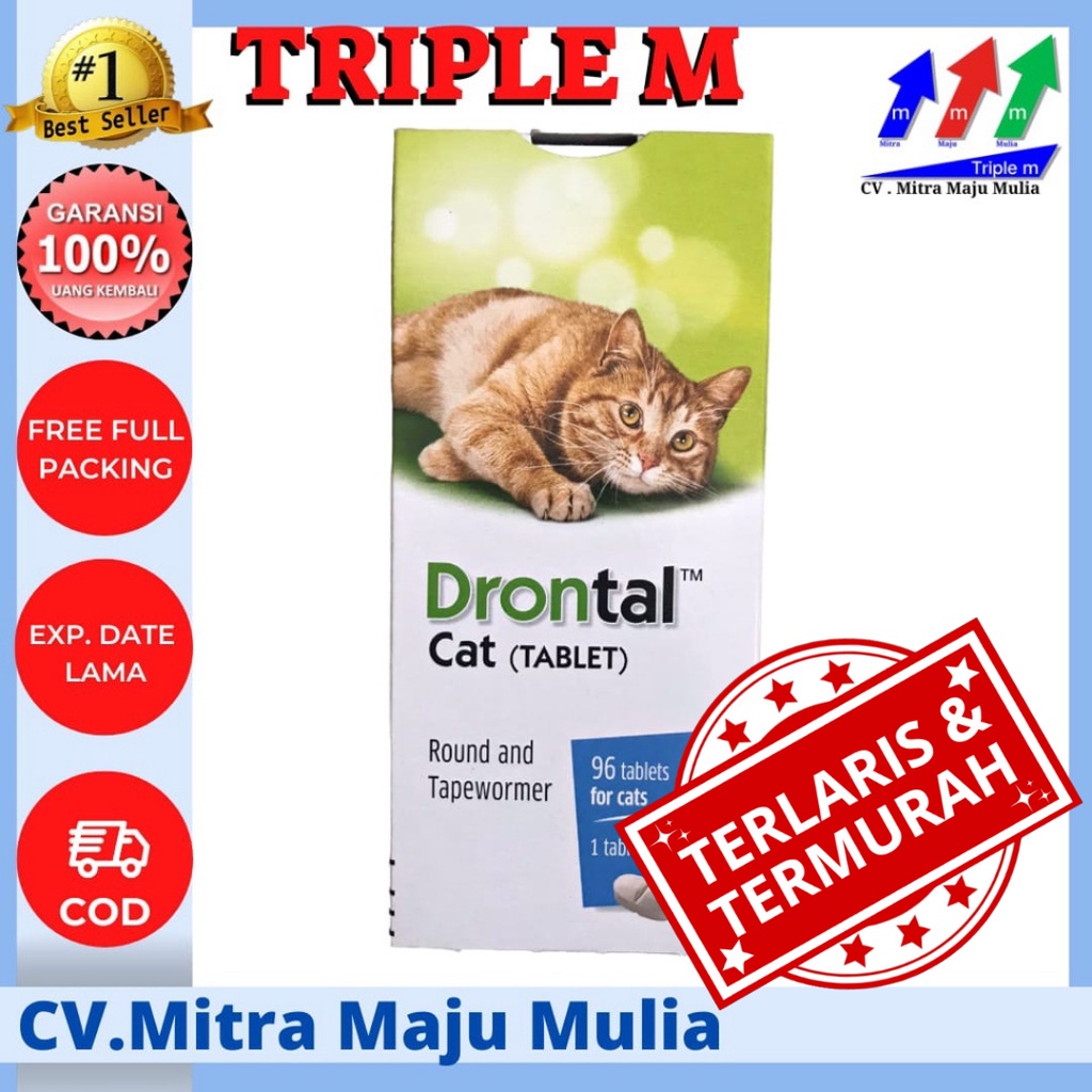 Drontal Cat Obat Cacing Kucing 1 TABLET Obat Drontal Bayer