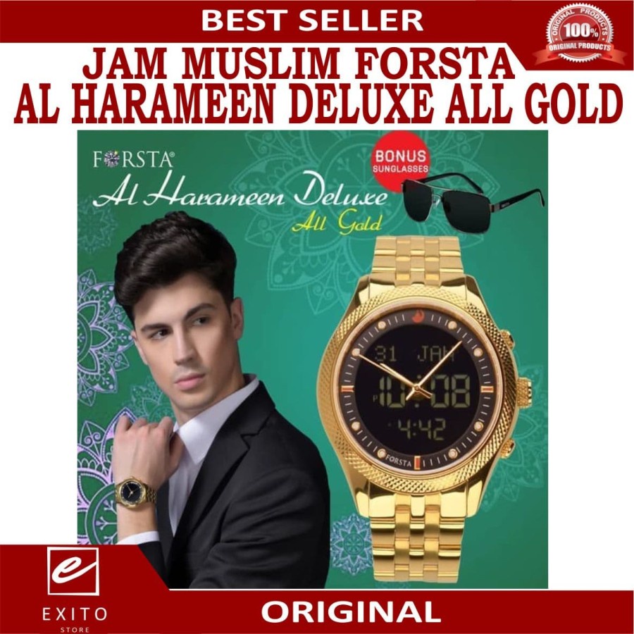 Jam Tangan Forsta Al Harameen Deluxe Gold
