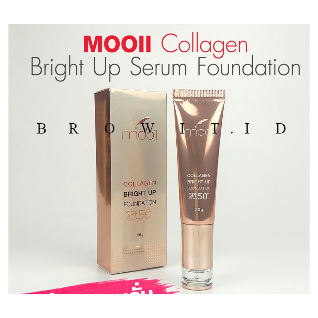 [FLASH SALE] Mooii Collagen Bright Up Foundation SPF 50+ PA+++ Original Thailand