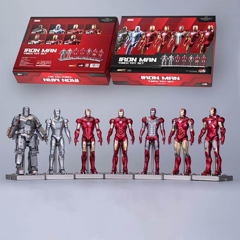 Marvel Iron Man Figure Avengers Super Hero Spiderman Action Figure Anak Laki-Laki Koleksi Model Mainan