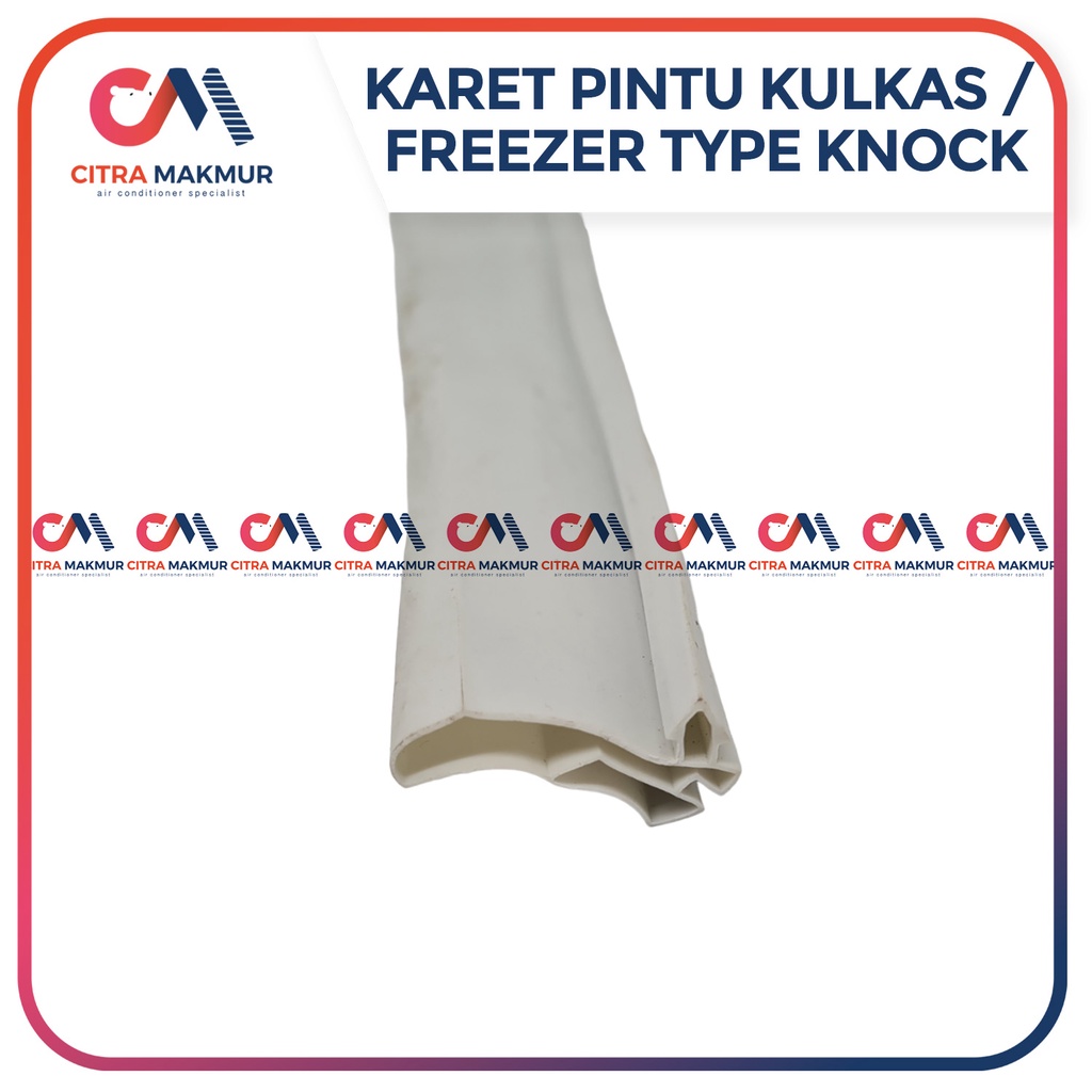 Gasket Karet Pintu Kulkas 1 pintu Knock TUsuk merk Gea Freezer baut LG belum termasuk Magnet 2 per batang meter kecil es krim