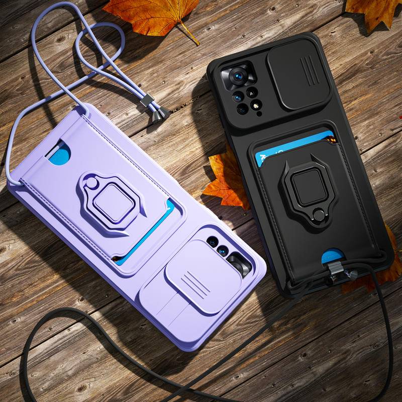 REDMI Shockproof Case Untuk Redmi10 Prime 10A 10C 12C 11A 9C 9A 9T 10x9 Power Global Camera Protection Lanyard Ring Phone Cover Untuk Xiaomi mi Poco C3