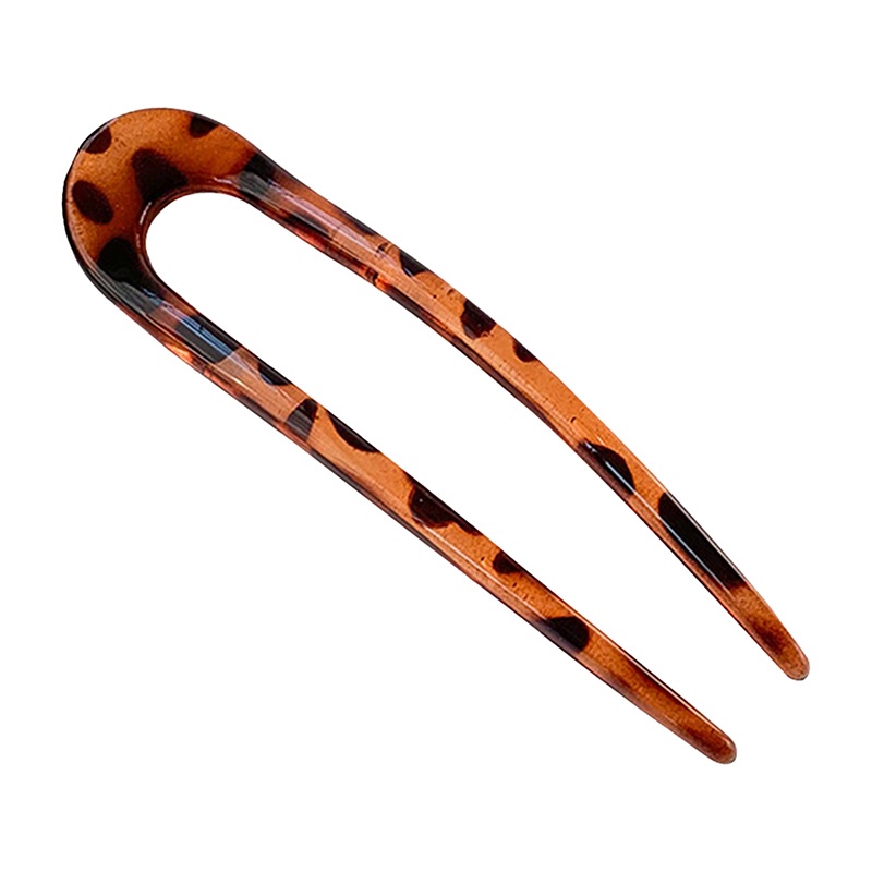 Influencer Asetat Jepit Rambut Gadis Bunga Berbentuk U Bola Kepala Piring Rambut Garpu Temperamen Sederhana Retro Hiasan Kepala