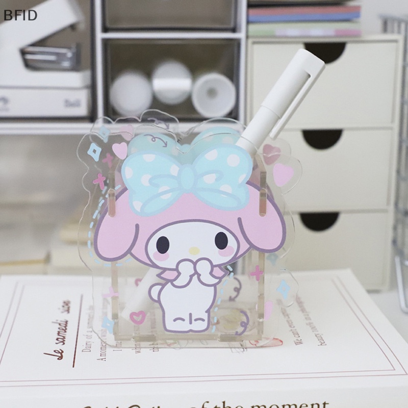 [BFID] Kawaii Pen Holder HelloKitty Kuromi My Melody Dalek Kartun Desktop Ornamen Kapasitas Besar Pena Netral Makeup Brush Organizer [ID]