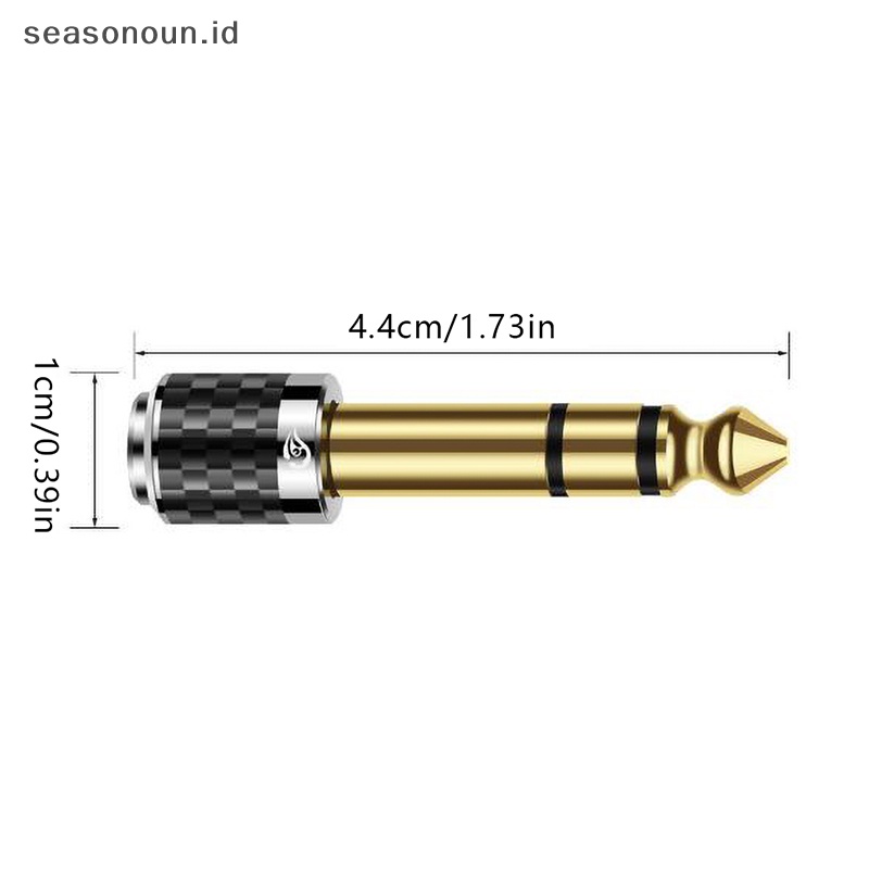 Kampaseasonoun 6.35mm stapelo 3.5mm ̽udio konverter 1/4&quot; 1/8&quot; molekale -kodeemale stapelonectors 6.35 sampai 3.5 .