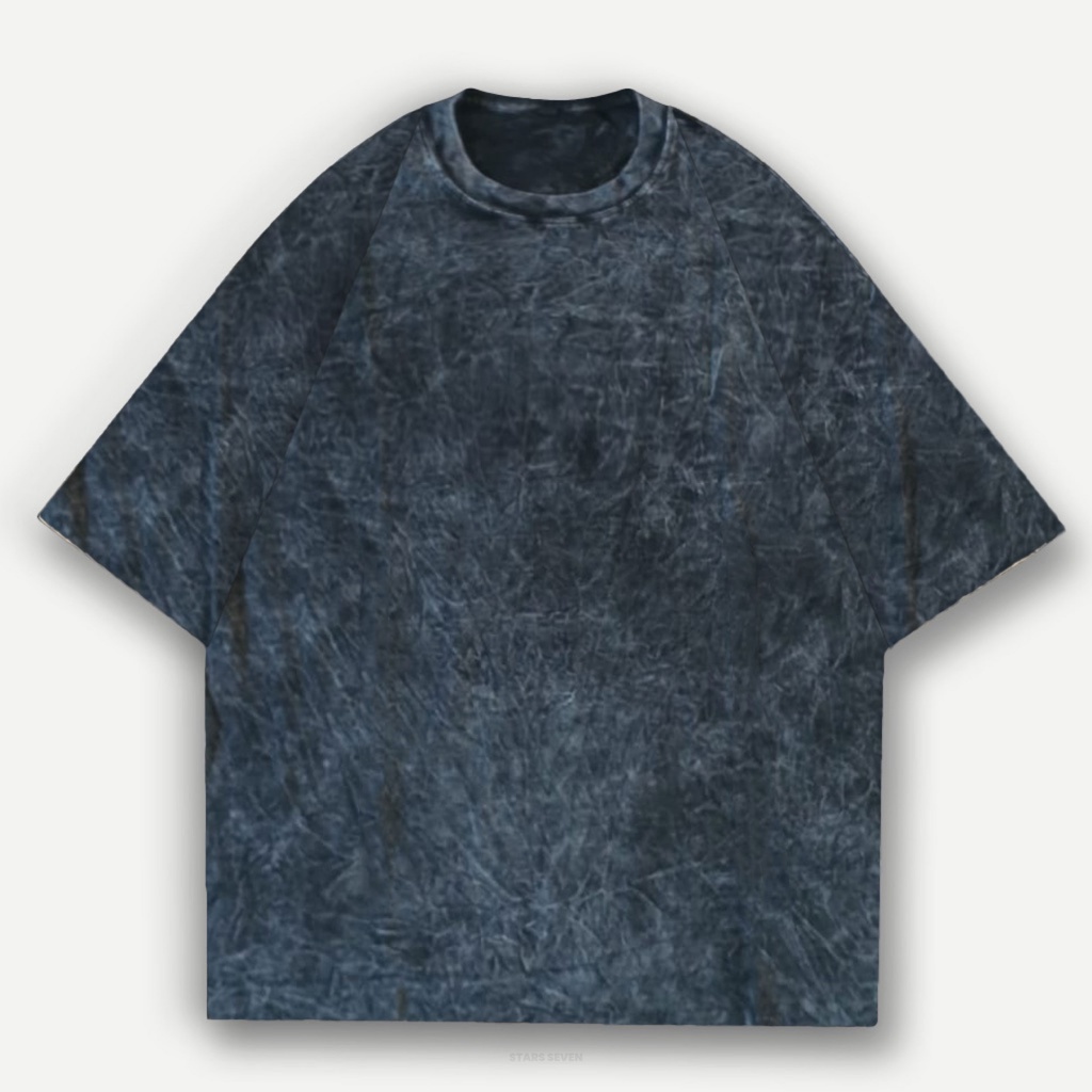 Kaos Oversize Polos Snow Wash Cotton Combed 30s Oversize T-Shirt