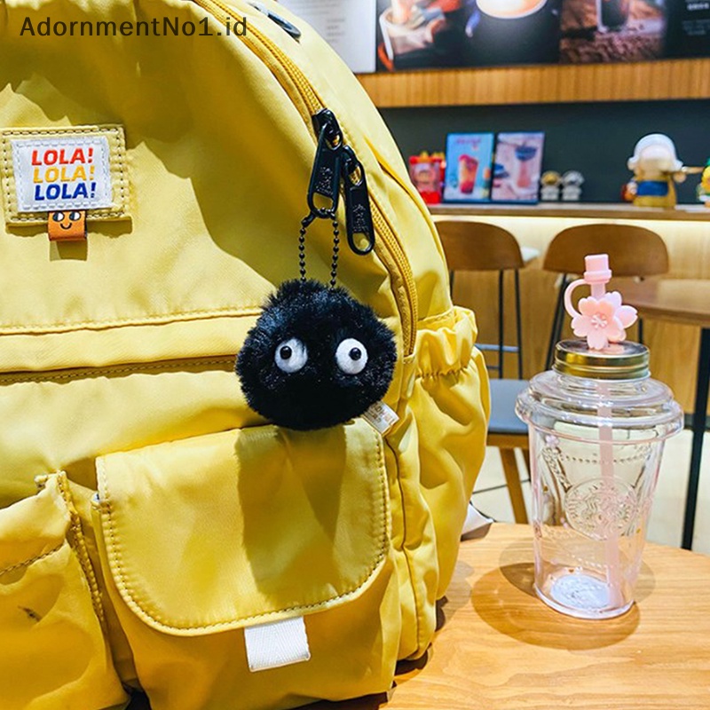 [AdornmentNo1] New Brand My Neighbor Totoro grosir PLUSH Mini SOOT SPRITE PLUSH Ghibli tokoh Anime Spirited Away debu Bunny Black Elf mainan