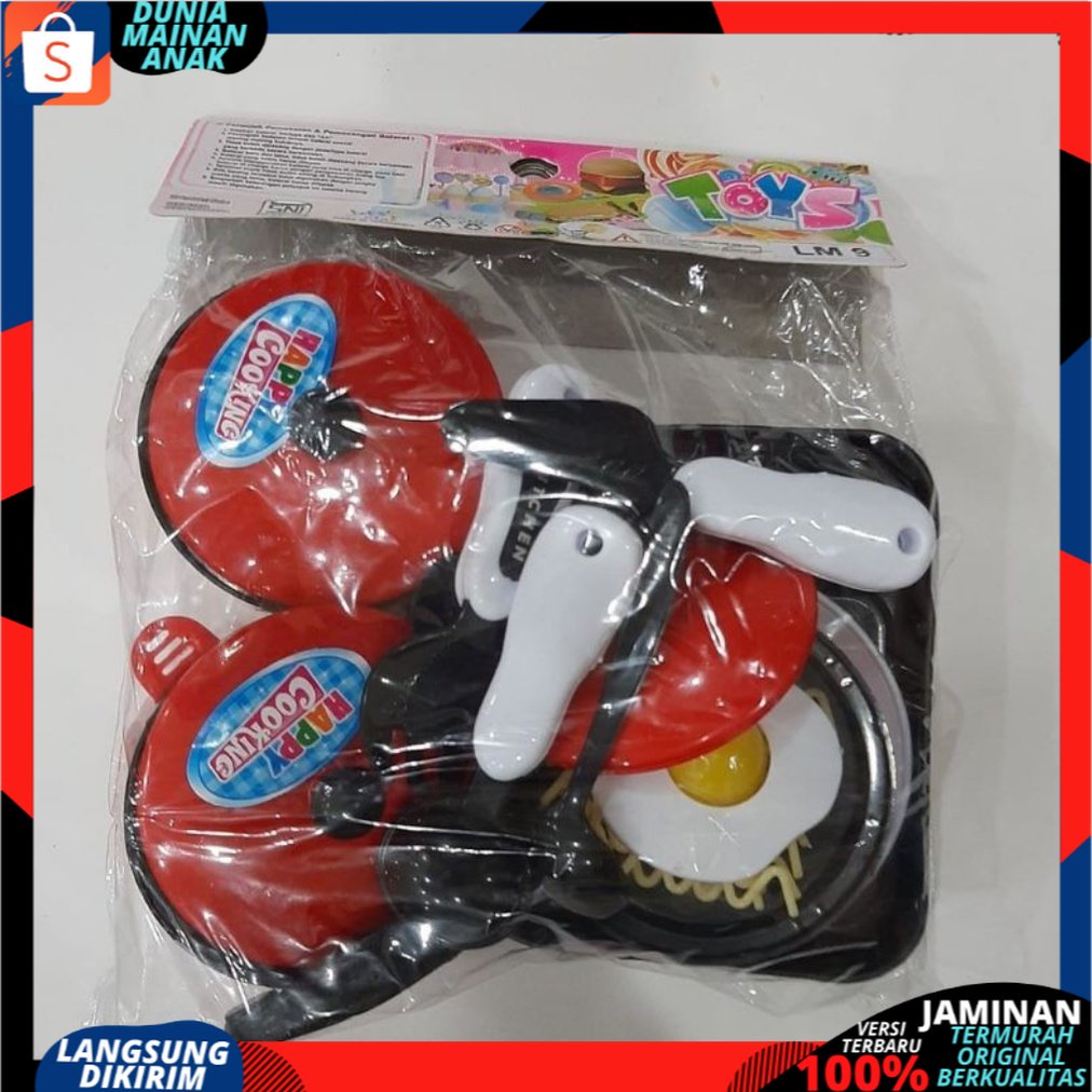 PROMO MAINAN ANAK MASAK MASAKAN MIE TELOR CEPLOK LM9 MAINAN KOMPOR ANAK PEREMUPAN SNI