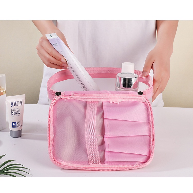 POKY - D6087 Tas Kosmetik Washbag T5154 / Tas Alat MakeUp / Cosmetic Bag Organizer / Tas Make Up Wanita