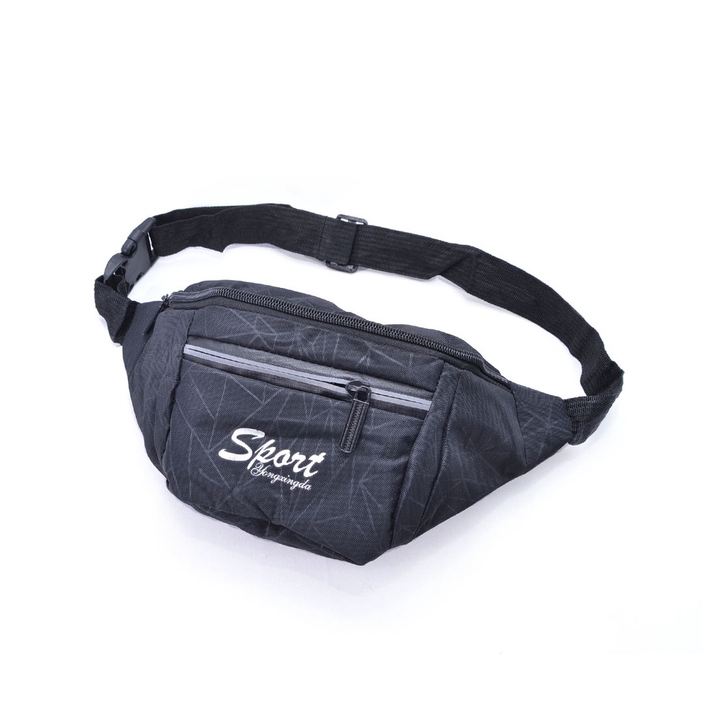 WAISTBAG PRIA WANITA WAIST BAG ANTI AIR TAS SELEMPANG COWOK CEWEK KULIT IMPORT 024