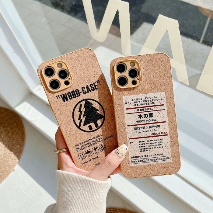 Case WOOD Infinix Note 7/7 Lite/Note 8/Hot 10/10S/Smart 4 Softcase Serat Kayu Tulisan Timbul