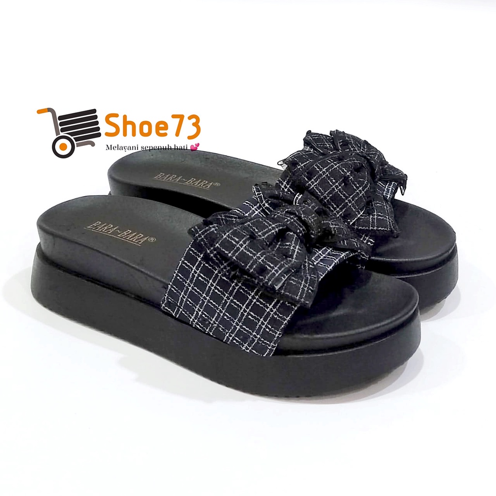 BARA-BARA 219 V-15 SIZE 36-40 ORIGINAL | Sandal Wedges Selop Jelly Pita Wanita | Sendal Kokop Impor