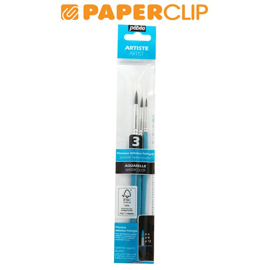 

KUAS LUKIS / WATERCOLOUR BRUSH PEBEO ROUND SET 3 952200