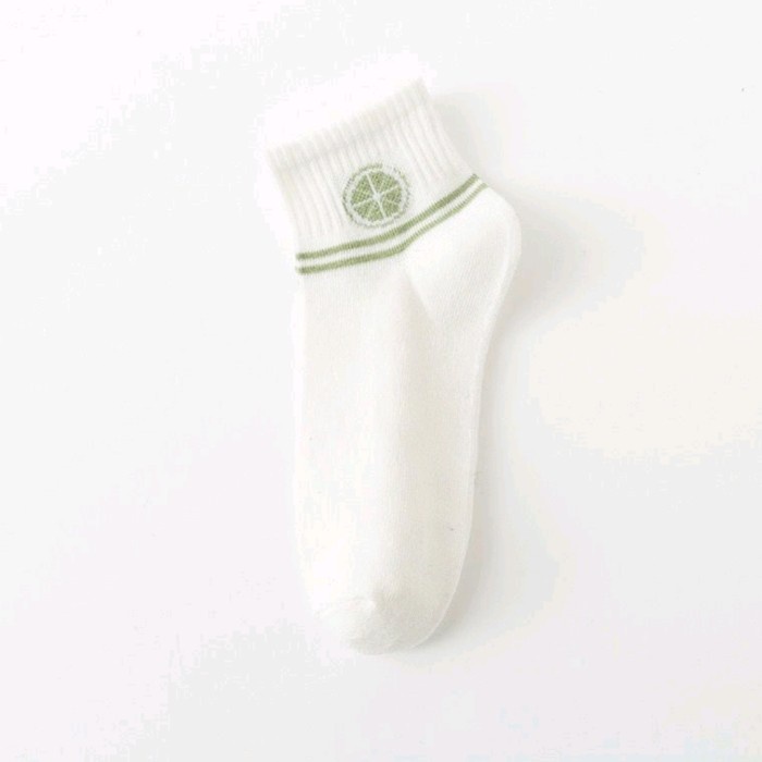 Kaos Kaki Wanita Vanilla Green / Kaos Kaki Rendah Wanita Korea Style