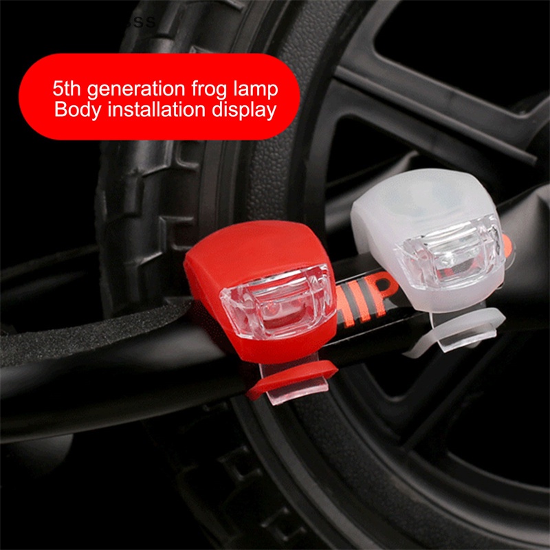Lampu Sepeda LED Silikon Luar Ruangan 3mode Peringatan Keamanan Mini Flash Rear Tail Lamp New