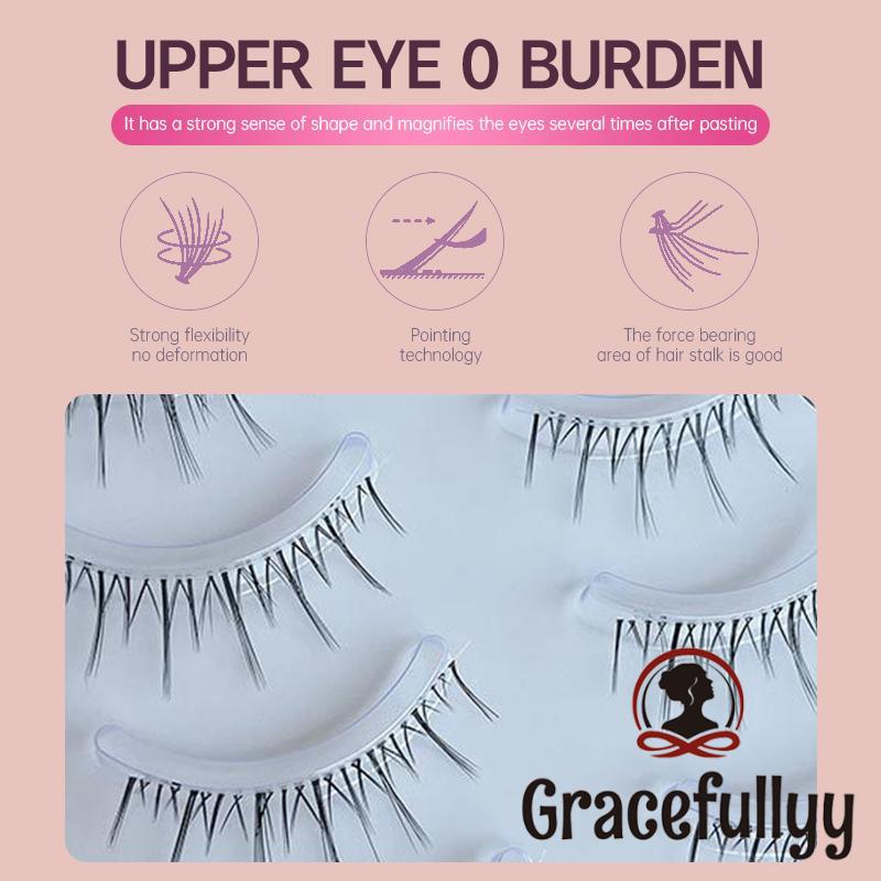 [COD]FAICCIA 5 Pasang Bulu Mata Palsu Natural Little Devil False Eyelashes Bulu Mata Korea Premium Set Bulu Mata Palsu-GY