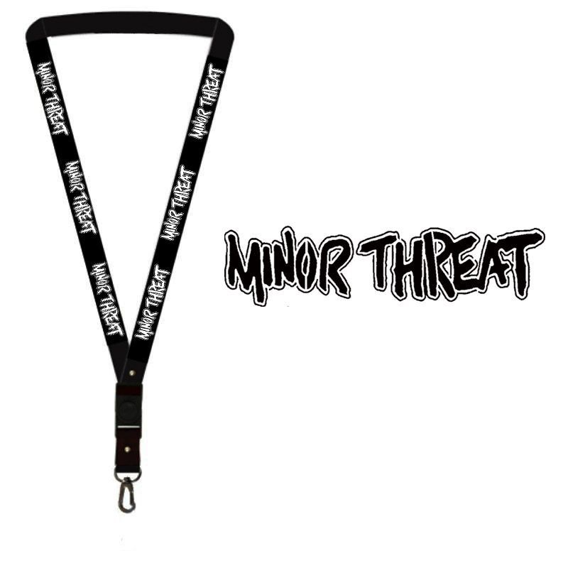 

Lanyard MINOR THREAT gantungan kunci BAND MUSIK ROCK / tali lanyard gantungan leher id card name tag kartu nama / pods