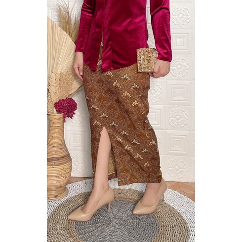 ROK SPAN batik BELAH DEPAN / SEPAN belah