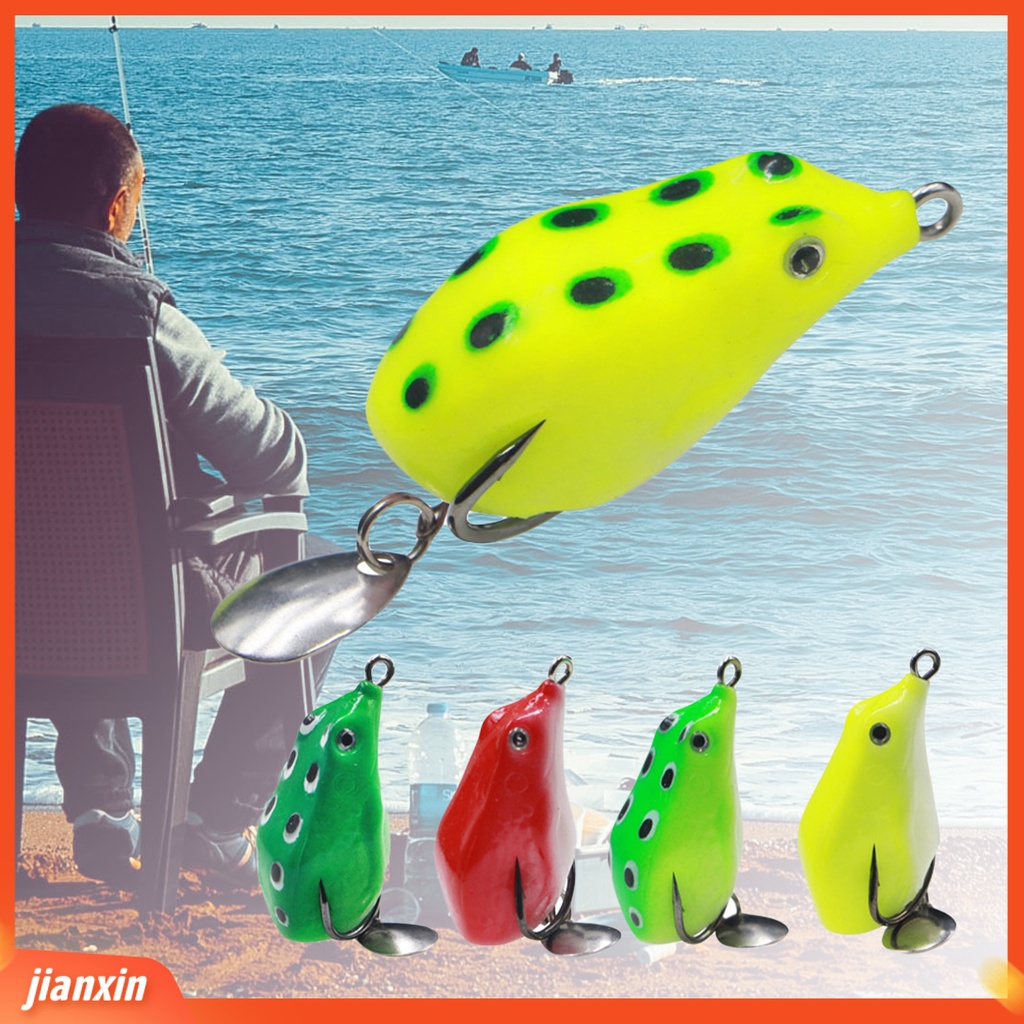 (In Stock) Umpan Kodok Umpan Penampilan 3D Portabel Kait Ganda Warna-Warni Mini Frog Lure Umpan Pancing Untuk Outdoor