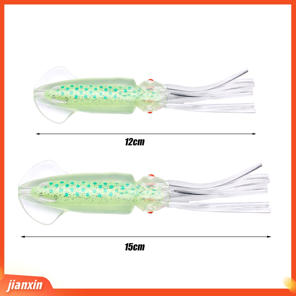 (In Stock) 12cm 12.7g /15cm 20g Fishing Lure Vivid Ringan Pemasangan Mudah Umpan Pancing Cumi Lembut Untuk Pecinta Memancing