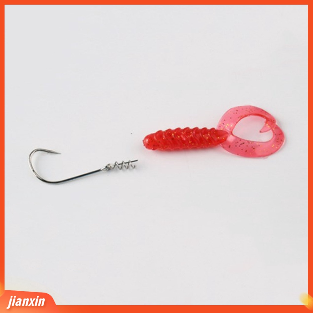 (In Stock) 50 Pcs Umpan Lock Pin Stainless Steel Umpan Lembut Memancing Tackle Aksesoris Lure Spring Pins Memancing Luar Ruangan