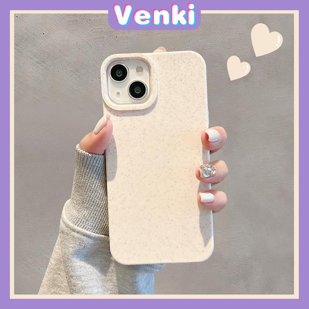 VENKI - Untuk iPhone 11 iPhone Case Ramah Lingkungan Rumput Gandum Phone Case TPU Lembut Shockproof Perlindungan Sederhana Warna Solid Kompatibel dengan iPhone 14 13 Pro max 12 Pro Max 11 xr xs 7 8