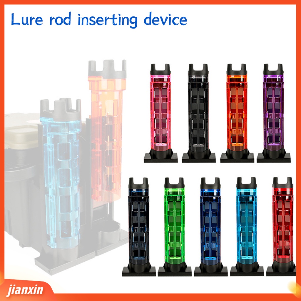 (In Stock) Plastic Tackle Box Rod Socket Kokoh Reusable Tahan Benturan Pancing Box Rod Tabung Pancing Aksesoris