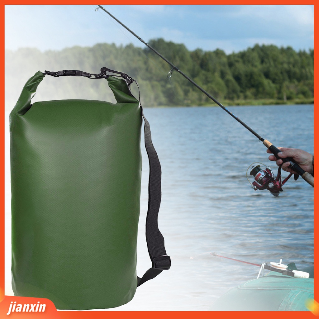(In Stock) Ember Pancing Portabel 10 /20L Outdoor Kantong Penyimpanan Tas Ikan Bahu